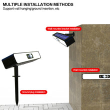 Load image into Gallery viewer, Waterproof Solar Led Lamp with Red Blue Flash Warning Light Fence Hanging Solar Warning Lamp Garden Landscape Decorative Lamp Home Outdoor Garden Solar Lighting
