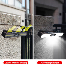 Load image into Gallery viewer, Waterproof Solar Led Lamp with Red Blue Flash Warning Light Fence Hanging Solar Warning Lamp Garden Landscape Decorative Lamp Home Outdoor Garden Solar Lighting
