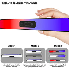 Load image into Gallery viewer, Waterproof Solar Led Lamp with Red Blue Flash Warning Light Fence Hanging Solar Warning Lamp Garden Landscape Decorative Lamp Home Outdoor Garden Solar Lighting
