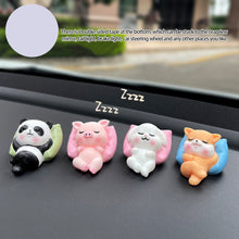 Load image into Gallery viewer, Cute Mini Animal Car Dashboard Ornaments Center Console Decoration Doll Interior Accessories Panda Pig Rabbit
