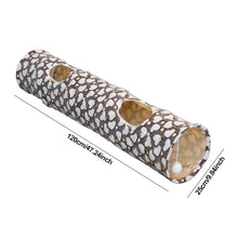Load image into Gallery viewer, Cat Channel Soft Foldable Moon Star Kitten Luminous Tunnel Pet Collapsible Hideout Tunnel Tube with Plush Ball for Small Animals
