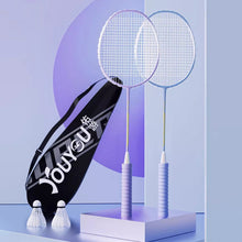 Load image into Gallery viewer, Iron Alloy Badminton Racket Set Ultralight Durable Adult Racket Match Training Supplies With Hand Glue+Racket Head Sticker+Bag
