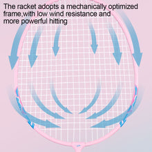 Load image into Gallery viewer, Badminton Racket Set Ultralight Iron Alloy Adult Match Training Racket With Racket Bag And 3 Badmintons
