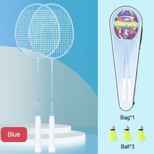 Load image into Gallery viewer, Badminton Racket Set Ultralight Iron Alloy Adult Match Training Racket With Racket Bag And 3 Badmintons
