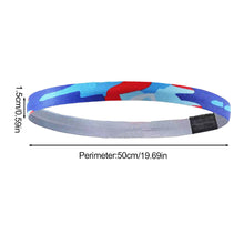 Load image into Gallery viewer, 1PC Yoga Fitness Thin Headband Sweat Absorbing Elastic Band With Silicone Non-Slip Breathable Bandeau
