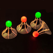 Load image into Gallery viewer, 1PC Night Luminous Windproof Badminton Ball With LED Light Outdoor Nylon Plastic Ball For Badminton Training
