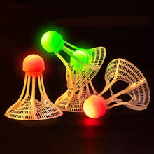 Load image into Gallery viewer, 1PC Night Luminous Windproof Badminton Ball With LED Light Outdoor Nylon Plastic Ball For Badminton Training
