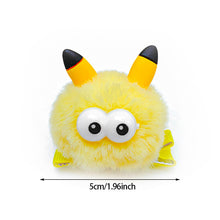 Load image into Gallery viewer, Cute Big Eye Fur Ball Hair Clip Plush Hairpins Kids Hair Accessories Children Lovely Barrettes Antenna Headdress Women
