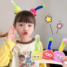 Load image into Gallery viewer, Cartoon Hair Clip Kids Cute Plush Fur Ball Twisting Stick Childrem Hair Pin Barrette Boys Girls Headwear Hair Accessories

