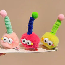 Load image into Gallery viewer, Cartoon Hair Clip Kids Cute Plush Fur Ball Twisting Stick Childrem Hair Pin Barrette Boys Girls Headwear Hair Accessories
