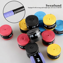 Load image into Gallery viewer, 4Pcs Anti-Slip Tennis Sweat Tape Bicycle Handlebar Badminton Racket Grips Elasticity Sweatband Fishing Rods Dumbbel Protect
