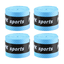 Load image into Gallery viewer, 4Pcs Anti-Slip Tennis Sweat Tape Bicycle Handlebar Badminton Racket Grips Elasticity Sweatband Fishing Rods Dumbbel Protect
