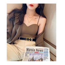 Load image into Gallery viewer, Seamless Camisole for Women Fitness Crop Tops Summer Thin Elegant Sexy All-match Casual One-piece Ice Silk Underwear With Bra Pad
