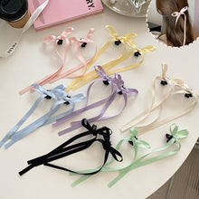 Load image into Gallery viewer, 1Pc Braided Long Bows Ballet Style Hair Clips Ribbons Double Ponytails Cute Headwear Bow Ribbon Hairpin Fashionable Hair Accessories for Girl Headwear
