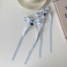 Load image into Gallery viewer, 1Pc Braided Long Bows Ballet Style Hair Clips Ribbons Double Ponytails Cute Headwear Bow Ribbon Hairpin Fashionable Hair Accessories for Girl Headwear
