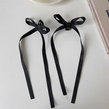 Load image into Gallery viewer, 1Pc Braided Long Bows Ballet Style Hair Clips Ribbons Double Ponytails Cute Headwear Bow Ribbon Hairpin Fashionable Hair Accessories for Girl Headwear
