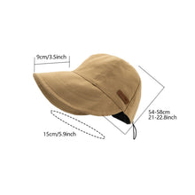 Load image into Gallery viewer, Summer Wide Brim Fisherman Hat Women Foldable Sunshade Visors Fisherman Cap Female Adjustable Outdoor Sports Bucket Panama Cap
