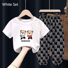 Load image into Gallery viewer, New Summer Fashion Baby Clothes For Girls Children Boys T-shirt Pants 2Pcs/Sets Toddler Casual Clothing Kids Tracksuits
