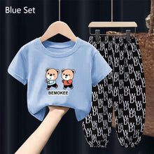 Load image into Gallery viewer, New Summer Fashion Baby Clothes For Girls Children Boys T-shirt Pants 2Pcs/Sets Toddler Casual Clothing Kids Tracksuits
