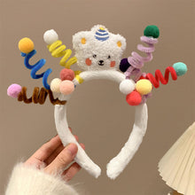 Load image into Gallery viewer, Creative Hairstyle Hair Hoop Funny Ugly Doll Hair Band Y2K Cartoon Soft Fleece Headband Washing Face Hair Holder Accessories
