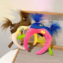 Load image into Gallery viewer, Creative Hairstyle Hair Hoop Funny Ugly Doll Hair Band Y2K Cartoon Soft Fleece Headband Washing Face Hair Holder Accessories
