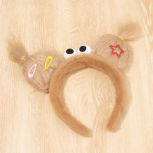 Load image into Gallery viewer, Creative Hairstyle Hair Hoop Funny Ugly Doll Hair Band Y2K Cartoon Soft Fleece Headband Washing Face Hair Holder Accessories
