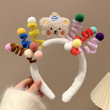 Load image into Gallery viewer, Creative Hairstyle Hair Hoop Funny Ugly Doll Hair Band Y2K Cartoon Soft Fleece Headband Washing Face Hair Holder Accessories
