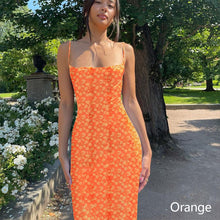 Load image into Gallery viewer, 2024 Trendy Retro Sexy Sleeveless Floral Printed Bodycon Backless Slip Long Dress Summer Casual Women Low Cut Bodycon Maxi Dress for Club Party
