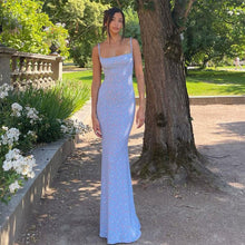 Load image into Gallery viewer, 2024 Trendy Retro Sexy Sleeveless Floral Printed Bodycon Backless Slip Long Dress Summer Casual Women Low Cut Bodycon Maxi Dress for Club Party
