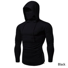 Load image into Gallery viewer, New Men Fitness Large Mask Tracksuit Running Sport Hoodie Gym Joggers Cycling Outdoor Workout Training Shirts Long Sleeve Hoodies With Mask Sweatshirt
