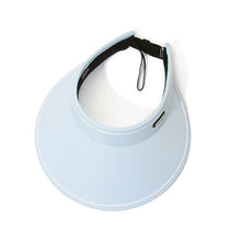 Load image into Gallery viewer, Women Summer Sun Hat Wide Brim Empty Top Ponytail Cap Beach UV Protection Outdoor Sunscreen Visors Folding Sunshade Girl Bonnet

