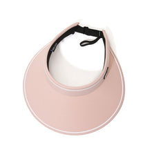 Load image into Gallery viewer, Women Summer Sun Hat Wide Brim Empty Top Ponytail Cap Beach UV Protection Outdoor Sunscreen Visors Folding Sunshade Girl Bonnet

