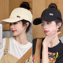 Load image into Gallery viewer, Summer Half Empty Top Hat Women Cotton Adjustable Visor UV Protection Solid Color Sports Caps Sunscreen Hiking Cap
