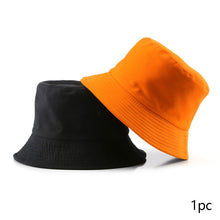 Load image into Gallery viewer, Summer New Cotton TwoSided Fisherman Hats Solid Color Bucket Hat Unisex Cap Sun Hats Outdoor Hat Panama Hat Sun Cap
