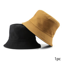 Load image into Gallery viewer, Summer New Cotton TwoSided Fisherman Hats Solid Color Bucket Hat Unisex Cap Sun Hats Outdoor Hat Panama Hat Sun Cap
