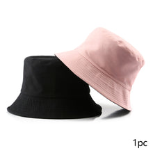 Load image into Gallery viewer, Summer New Cotton TwoSided Fisherman Hats Solid Color Bucket Hat Unisex Cap Sun Hats Outdoor Hat Panama Hat Sun Cap
