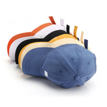 Load image into Gallery viewer, Adjustable Hat M letter Embroidery Peaked Cap Casual Outdoor Plain Baseball Unisex Cap Baseball Basic Cap Solid Color Cotton Sunhat
