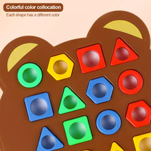 Load image into Gallery viewer, Cute Bear Children Geometric Shape Color Matching 3d Puzzle Baby Montessori Learning Board Game For Children Gift
