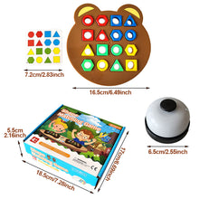 Load image into Gallery viewer, Cute Bear Children Geometric Shape Color Matching 3d Puzzle Baby Montessori Learning Board Game For Children Gift

