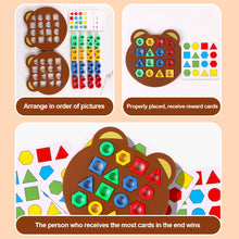 Load image into Gallery viewer, Cute Bear Children Geometric Shape Color Matching 3d Puzzle Baby Montessori Learning Board Game For Children Gift
