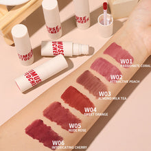 Load image into Gallery viewer, Lip To Cheek Blush &amp; Lip Tint Matte Lip Mud Lipstick Lip Glaze Non-fading Waterproof and Sweatproof Lip Gloss 6 Colors
