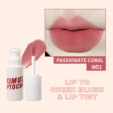 Load image into Gallery viewer, Lip To Cheek Blush &amp; Lip Tint Matte Lip Mud Lipstick Lip Glaze Non-fading Waterproof and Sweatproof Lip Gloss 6 Colors
