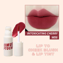Load image into Gallery viewer, Lip To Cheek Blush &amp; Lip Tint Matte Lip Mud Lipstick Lip Glaze Non-fading Waterproof and Sweatproof Lip Gloss 6 Colors
