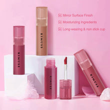 Load image into Gallery viewer, Gleamy Gloss Lip Stain Mirror Surface Finish Long-wearing &amp; non stick cup Liquid Lipstick Lightweight Moisturizing Waterproof Lip Tint Lip Golss
