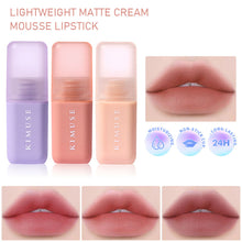 Load image into Gallery viewer, Lightweight Matte Cream Mousse Lipstick Liptint Waterproof Matte Hydrating Lip Gloss Non-stick Cup Long Lasting Lips Makeup 9 Colors
