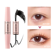 Load image into Gallery viewer, Mascara Eyeliner 2 in 1 Double-Ended Pen Eyeliner Liquid and Mascara Dual-use Non-Smudging Waterproof Sweat-Resistant
