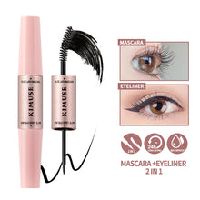 Load image into Gallery viewer, Mascara Eyeliner 2 in 1 Double-Ended Pen Eyeliner Liquid and Mascara Dual-use Non-Smudging Waterproof Sweat-Resistant
