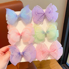 Load image into Gallery viewer, Lovely Gauze Bow Hair Clips Women Beautiful Hair Accessories Girls Hairpins Bow Clip Princess Bowknot Hair Band
