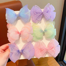 Load image into Gallery viewer, Lovely Gauze Bow Hair Clips Women Beautiful Hair Accessories Girls Hairpins Bow Clip Princess Bowknot Hair Band
