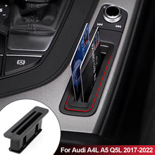 Load image into Gallery viewer, Car Water Cup Holder Cup Limit Card Insert Coin Slot Center Console Panel For Audi A4L A5 Q5L 2017-2022

